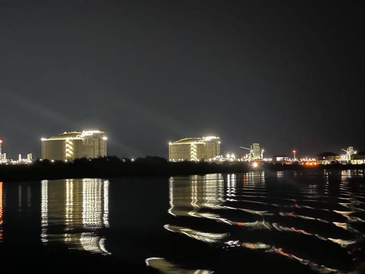 LNG export terminal on U.S. Gulf Coast. Credit: Justin Mikulka